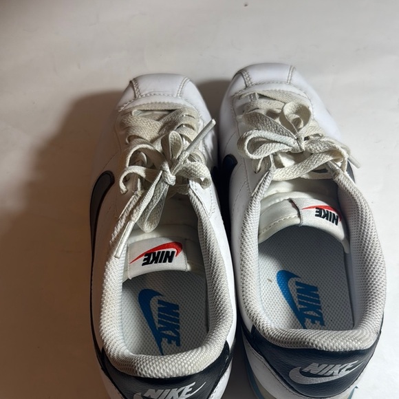 Used Nike Cortez White Black Blue mens size 7 - Picture 5 of 8